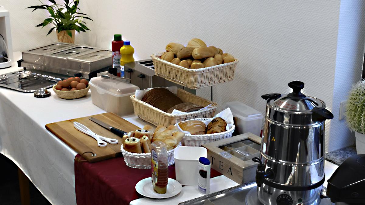 Frühstücksbuffet im Gästehaus Hanseat